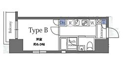 東京メトロ有楽町線 江戸川橋駅 徒歩5分の賃貸マンション 7階1Kの間取り
