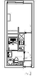 東京メトロ有楽町線 江戸川橋駅 徒歩5分の賃貸マンション 3階1Kの間取り