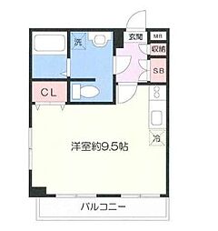 東京メトロ南北線 東大前駅 徒歩6分の賃貸マンション 1階ワンルームの間取り