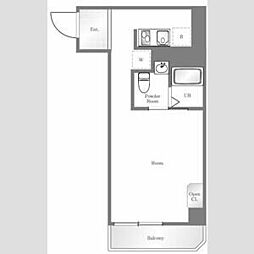 東京メトロ有楽町線 護国寺駅 徒歩8分の賃貸マンション 4階ワンルームの間取り
