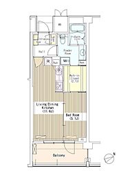 マチュリティ小石川 1LDKの間取図画像