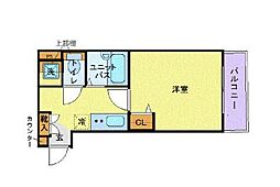 トーシンフェニックス牛込神楽坂 1Kの間取図画像