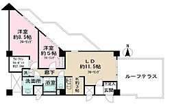 インペリアル赤坂フォラム 2LDKの間取図画像