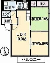 シャーメゾン八万　1番館 202 ｜ 徳島県徳島市八万町川南81-1（賃貸アパート2LDK・2階・50.04㎡） その2