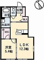 シャーメゾンパインヒル 106 ｜ 徳島県徳島市川内町富吉224-1（賃貸アパート1LDK・1階・44.03㎡） その2