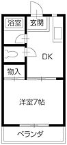 ハイツしらゆり 105 ｜ 徳島県板野郡北島町鯛浜字かや4（賃貸アパート1DK・1階・21.40㎡） その2