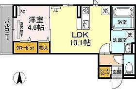 フルール 302 ｜ 徳島県徳島市南島田町2丁目38-5（賃貸アパート1LDK・3階・38.56㎡） その2