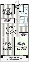 マンションメゾン富士見台 3LDKの間取図画像