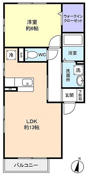 ファインビューIII ｜千葉県船橋市坪井東5丁目(賃貸アパート1LDK・2階・45.84㎡)の写真 その4