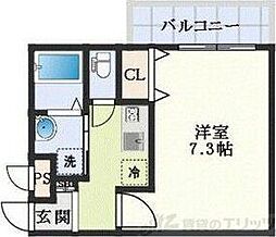 大阪市東淀川区柴島2丁目マンション 1Kの間取図画像