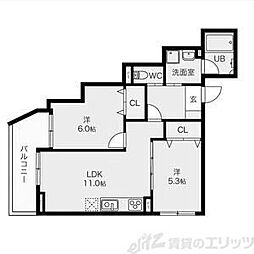 間取図画像 2LDK