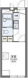 レオパレスイクセン2 1階1Kの間取り