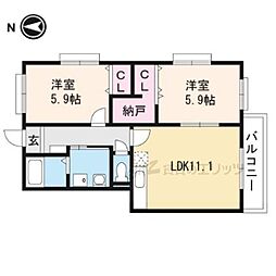 間取図画像 2LDK
