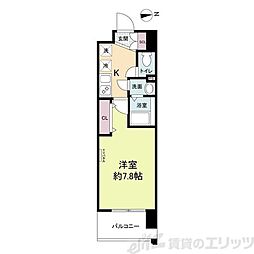 MASUno茨木 1Kの間取図画像