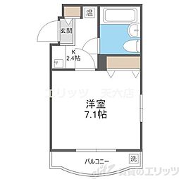 エスポワール21 1Kの間取図画像