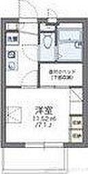 レオパレス天満 1Kの間取図画像
