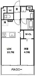 ザ・テラス吹田UH 1LDKの間取図画像