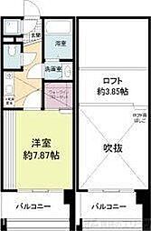 フォレステージュ江坂公園 1Kの間取図画像