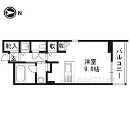 ザガーデンスイート ワンルームの間取図画像