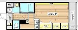 ベルエアー2 1Kの間取図画像