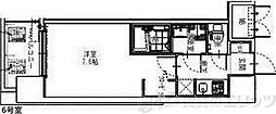 エスレジデンス大阪同心 1Kの間取図画像
