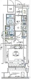 エステムコート新大阪Xザ・ゲート 1Kの間取図画像