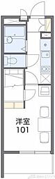 レオパレス寿光 1Kの間取図画像