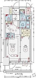 エステムコート新大阪XVIIベイス 1DKの間取図画像