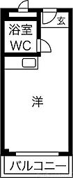 ビスタ緑地1 ワンルームの間取図画像