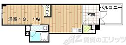 アクエルド上牧 ワンルームの間取図画像