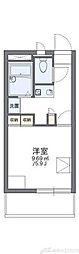 レオパレス豊里 1Kの間取図画像
