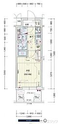 プレサンス梅田北ディア 1Kの間取図画像