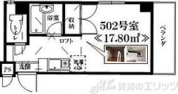 サクセス江坂 ワンルームの間取図画像