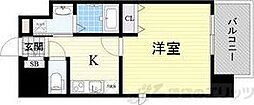 ALZA松ヶ枝2 1Kの間取図画像