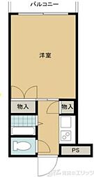ギャレ豊津 1Kの間取図画像