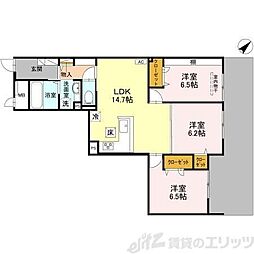 La Grand Suito 3LDKの間取図画像