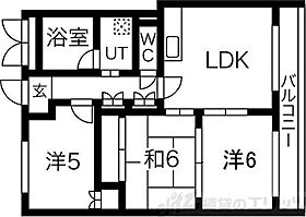 エクセレント都I 402 ｜ 大阪府吹田市五月が丘東12-8（賃貸マンション3LDK・4階・57.80㎡） その2