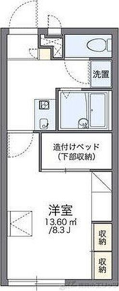 レオパレスグランシャリオ 107｜大阪府茨木市学園南町(賃貸アパート1K・1階・22.70㎡)の写真 その2