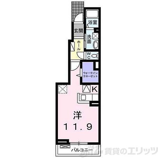 クレールシャンブル 102｜大阪府茨木市上穂積２丁目(賃貸アパート1R・1階・32.94㎡)の写真 その2