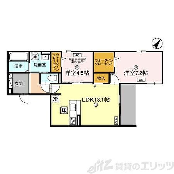 仮称)D-room東御旅町PJ 102｜大阪府吹田市東御旅町(賃貸アパート2LDK・1階・61.64㎡)の写真 その2