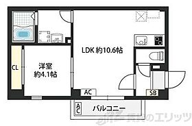 Raffine朝日が丘町 202 ｜ 大阪府吹田市朝日が丘町2-7（賃貸マンション1LDK・2階・35.77㎡） その2