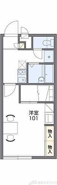 レオパレスニュー藤 110｜大阪府高槻市安満西の町(賃貸アパート1K・1階・23.18㎡)の写真 その2