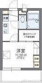 レオパレスプラスパ平田 203｜大阪府茨木市平田２丁目(賃貸マンション1K・2階・19.87㎡)の写真 その2