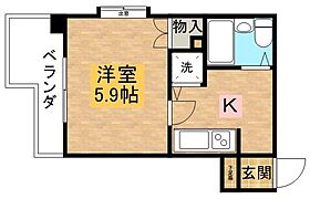 クレベール大井手  ｜ 長崎県長崎市大井手町（賃貸マンション1K・9階・20.89㎡） その2