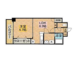 カルディア宝町  ｜ 長崎県長崎市宝町（賃貸マンション1LDK・9階・39.15㎡） その2