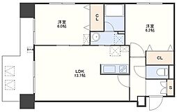 アーバス筑後町 8階/-