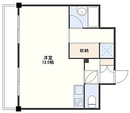 MarinaBayナガサキ ワンルームの間取図画像