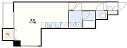 ソレイユ万屋通り ワンルームの間取図画像