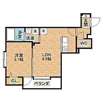 BLOOM.K  ｜ 長崎県長崎市城栄町（賃貸マンション1LDK・5階・33.57㎡） その2