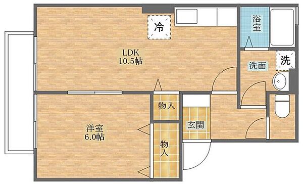 コンフォールウィルモア ｜長崎県西彼杵郡時津町西時津郷(賃貸アパート1LDK・2階・40.18㎡)の写真 その2